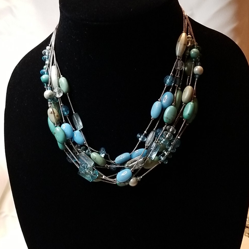 8 layered necklace